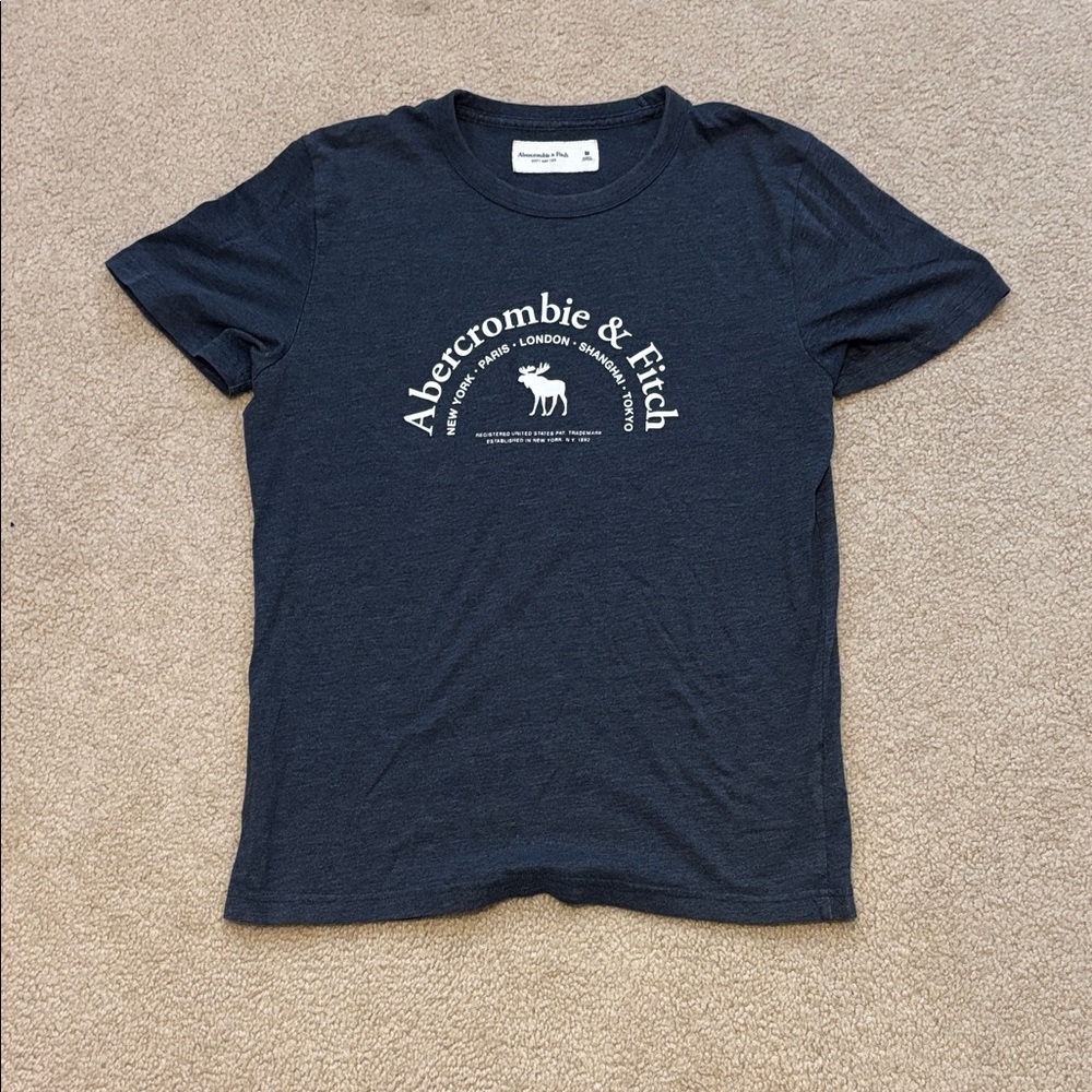 Abercrombie & Fitch Dark Blue Soft Tee
